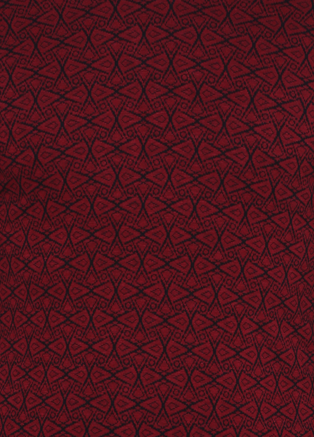 Свитшот MSY - Прямой крой геометрический бордовый кэжуал - (139578174)