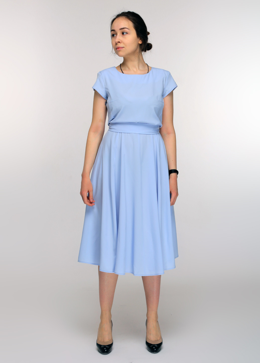 Блакитна кежуал сукня Maxiline