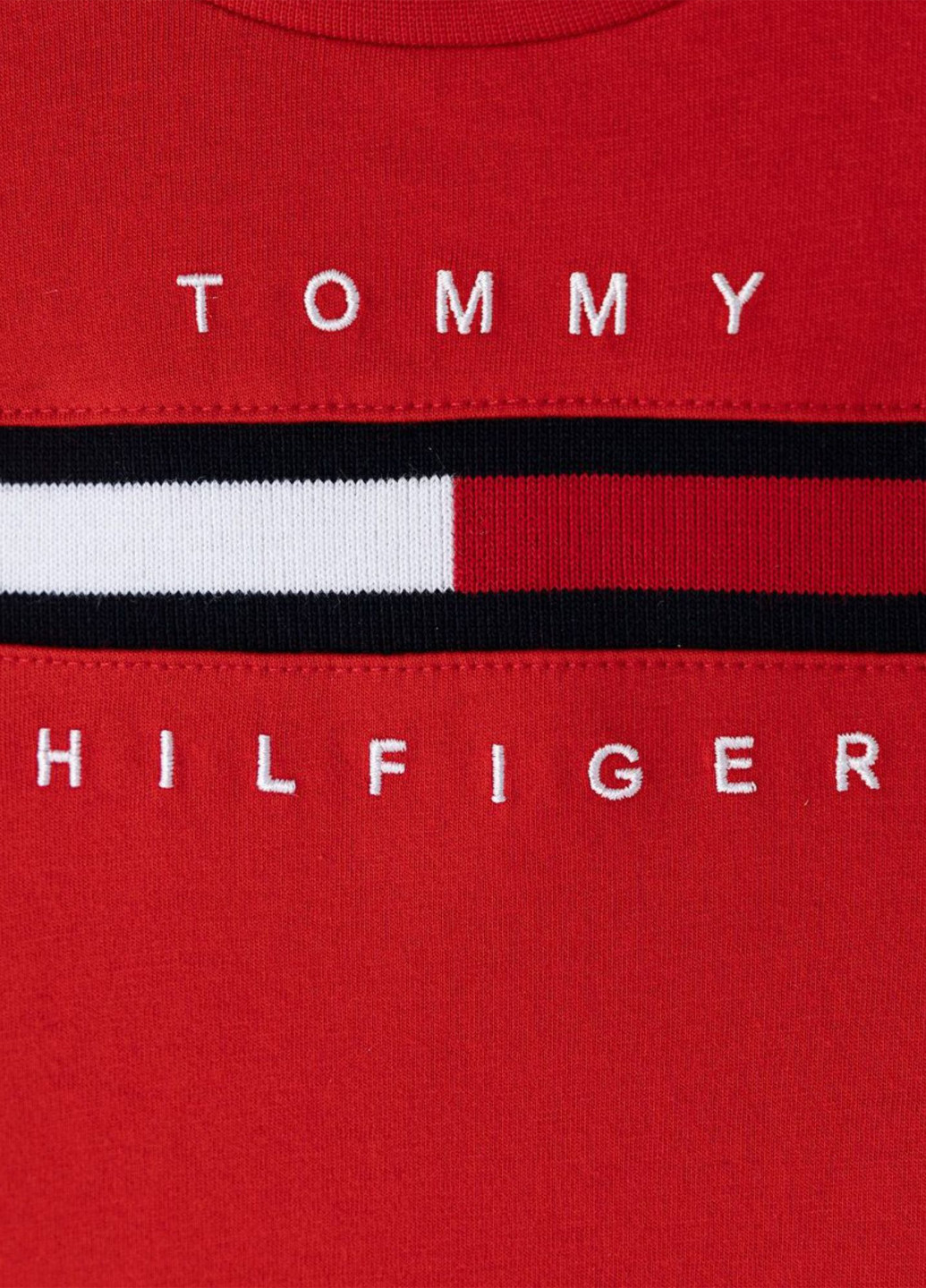 Красная летняя футболка Tommy Hilfiger