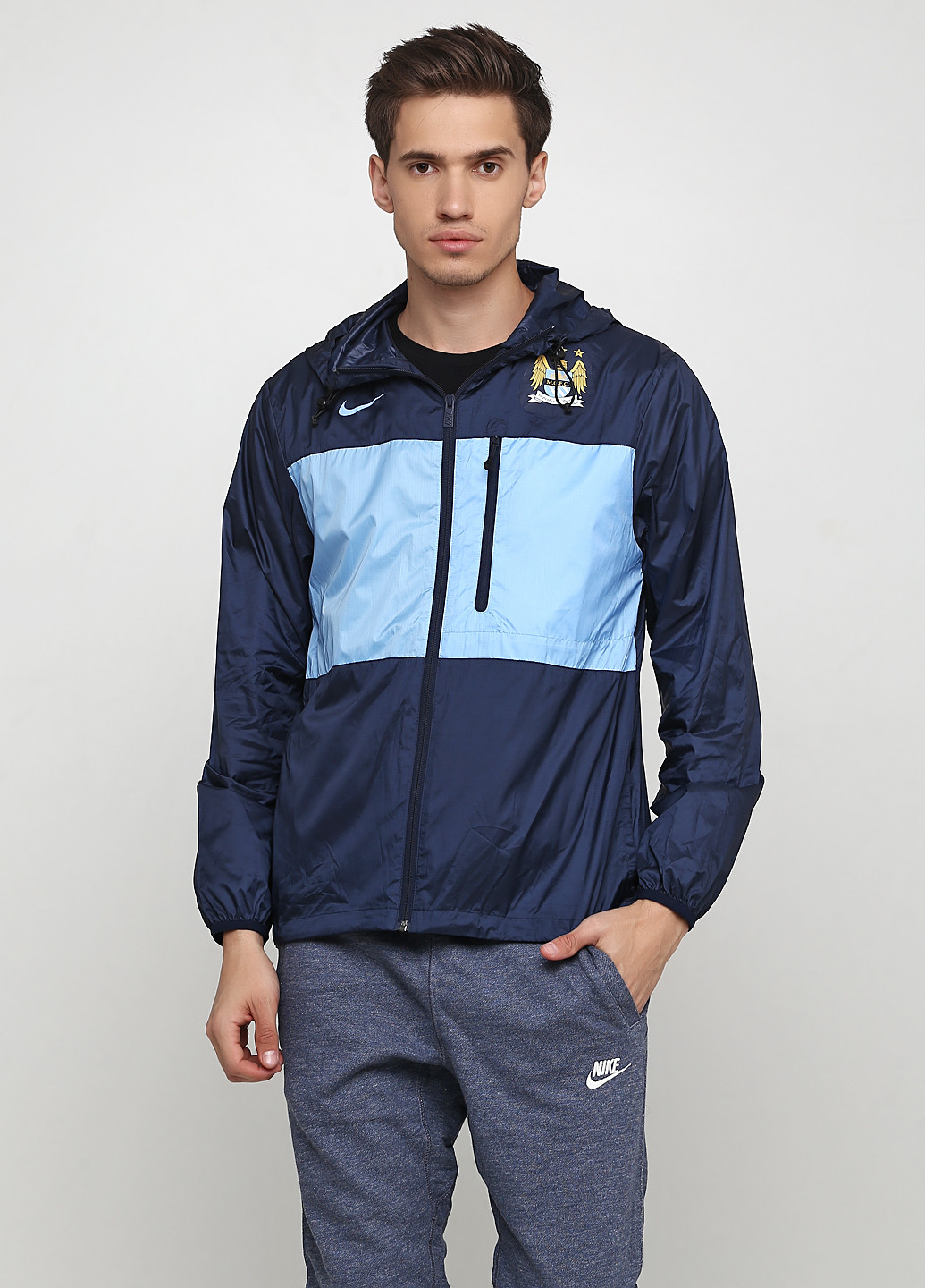 Темно-синя демісезонна вітровка Nike Manchester City Auth JKT