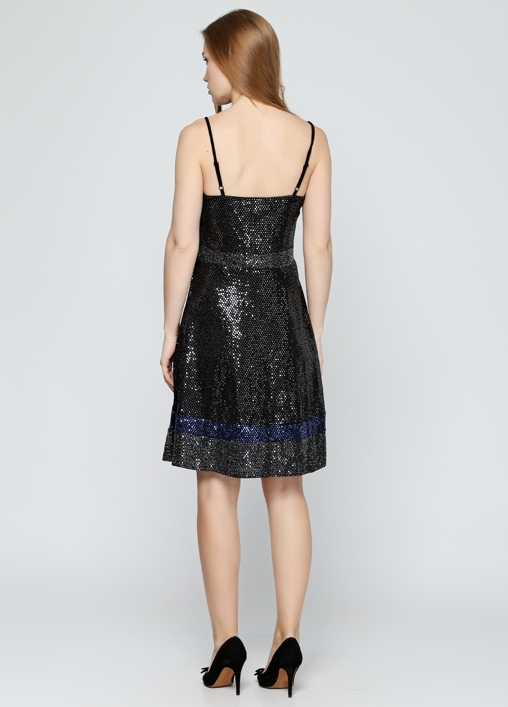 Черное коктейльное платье клеш Cache Cache однотонное