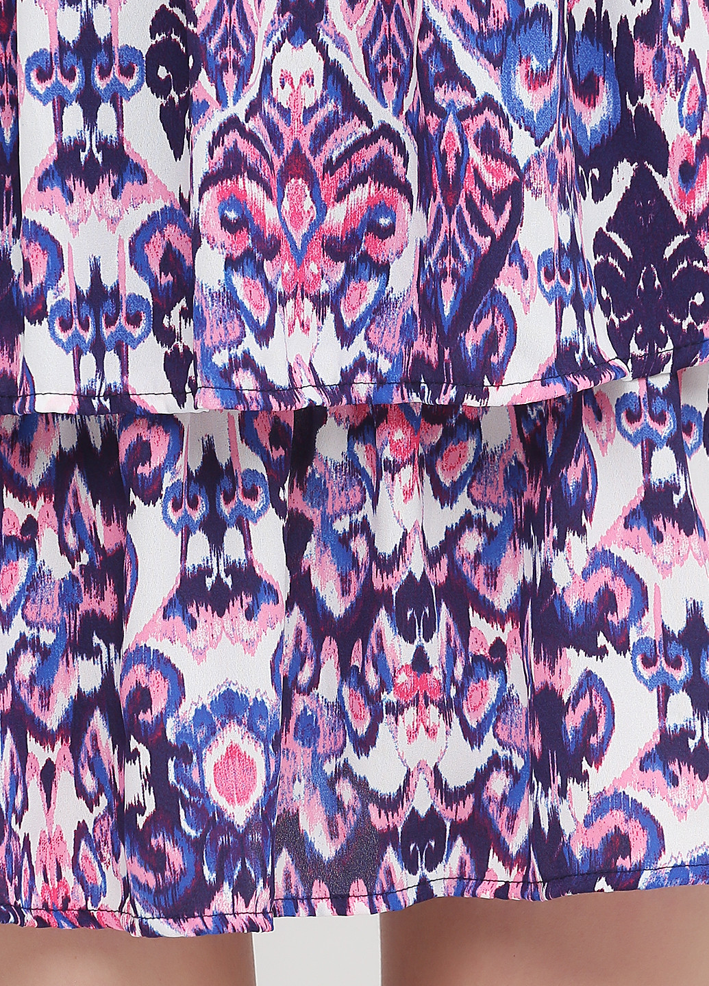 Фиолетовая кэжуал с абстрактным узором юбка C&A а-силуэта (трапеция)
