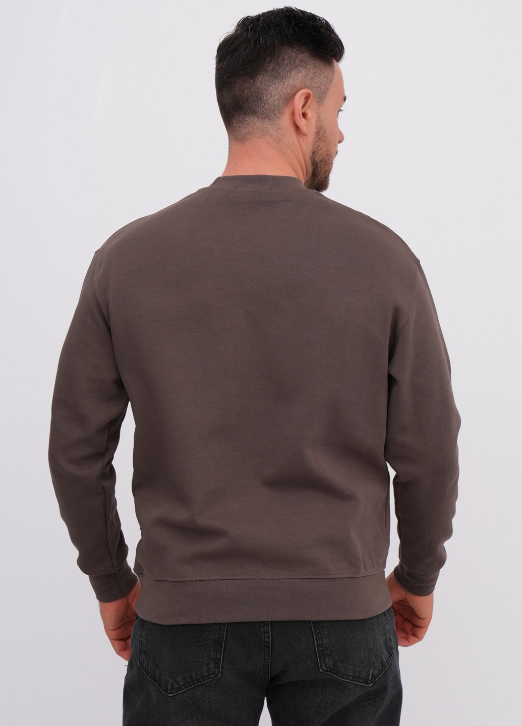 Кавовий світшот K.O.R однотонний без декору (362378169)