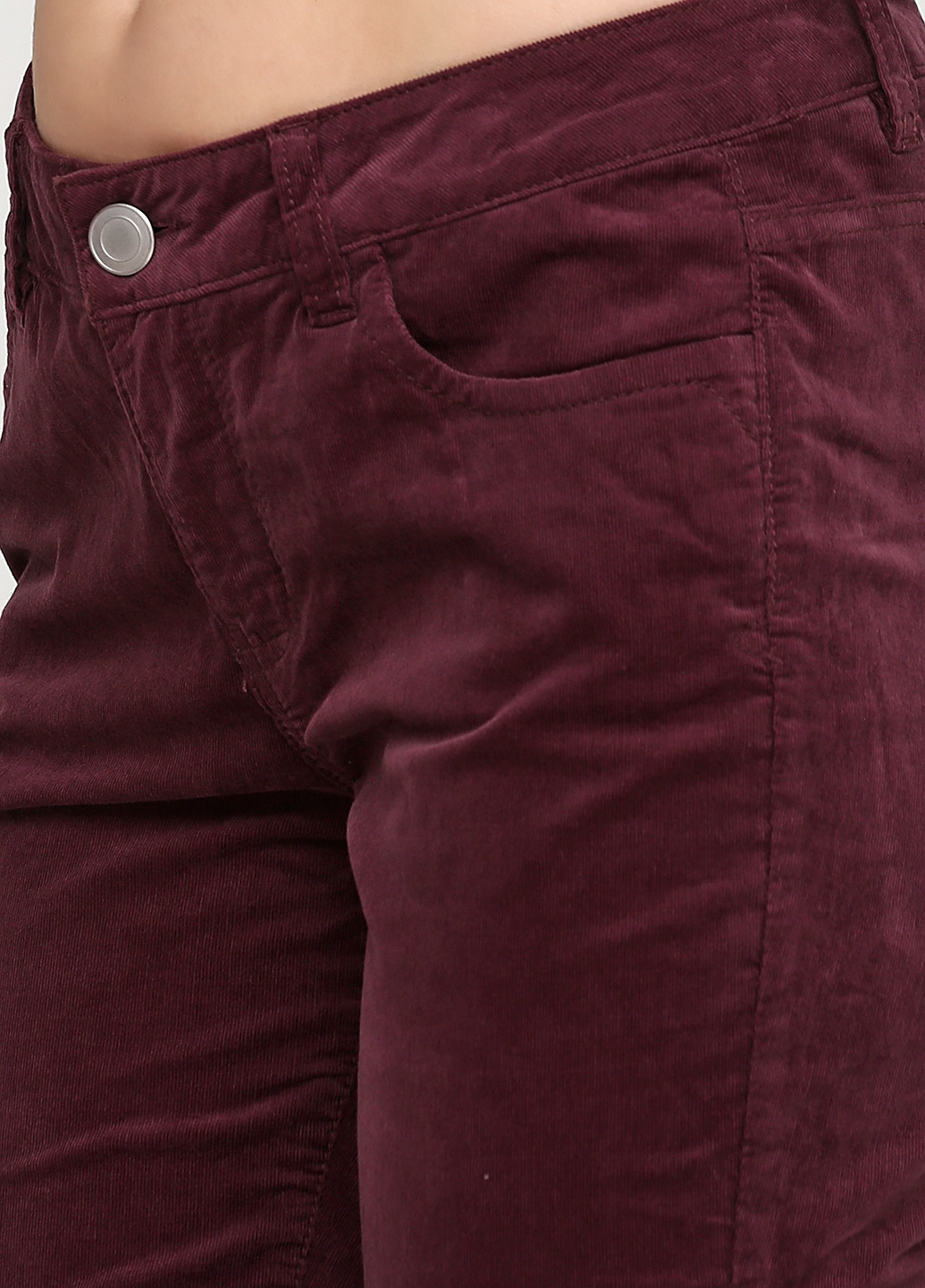 Бордовые кэжуал демисезонные зауженные брюки Colours
