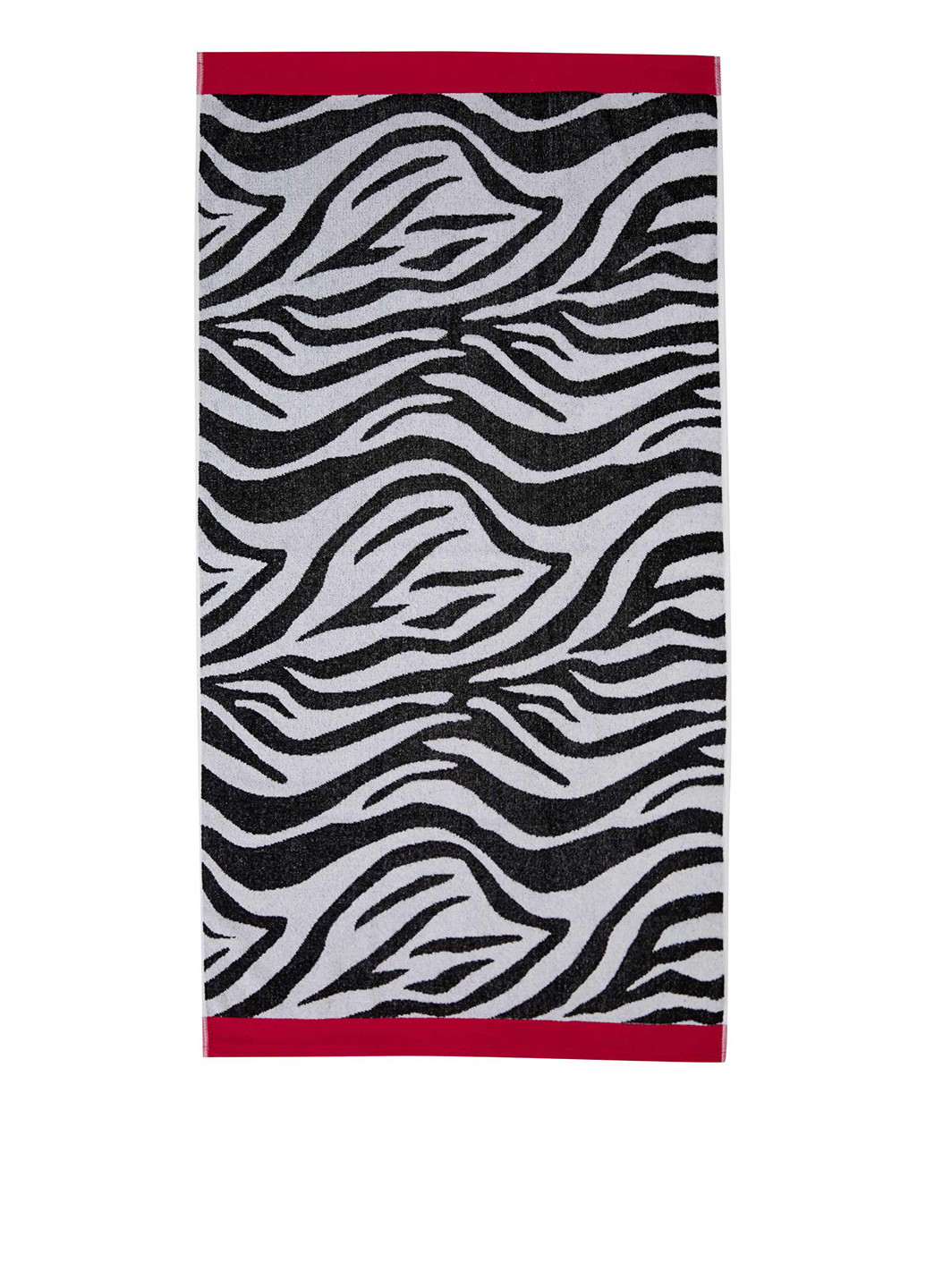 DeFacto полотенце, 75х150 см зебра черно-белый производство - Турция
