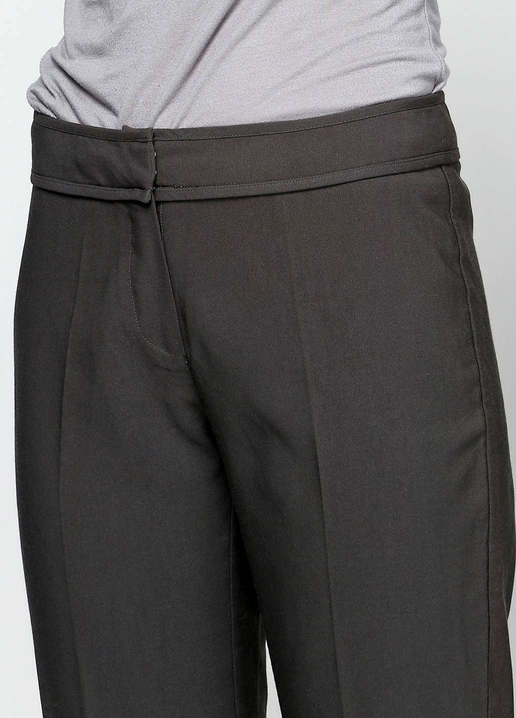 Серые кэжуал демисезонные прямые брюки Instinct