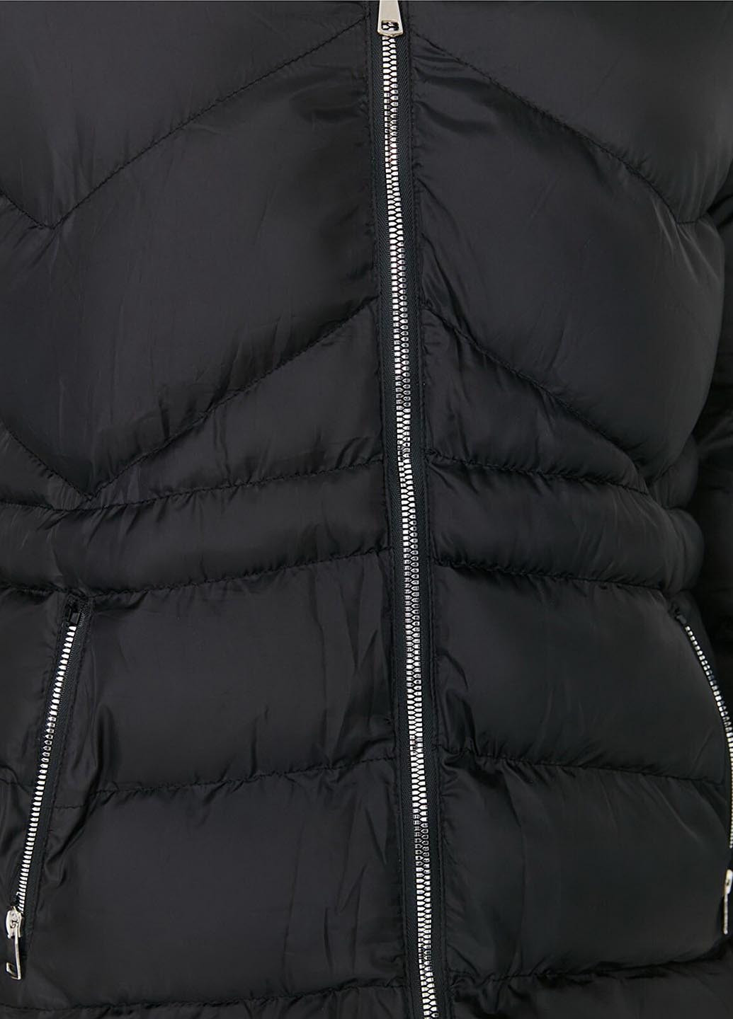 Черная зимняя куртка Trendyol