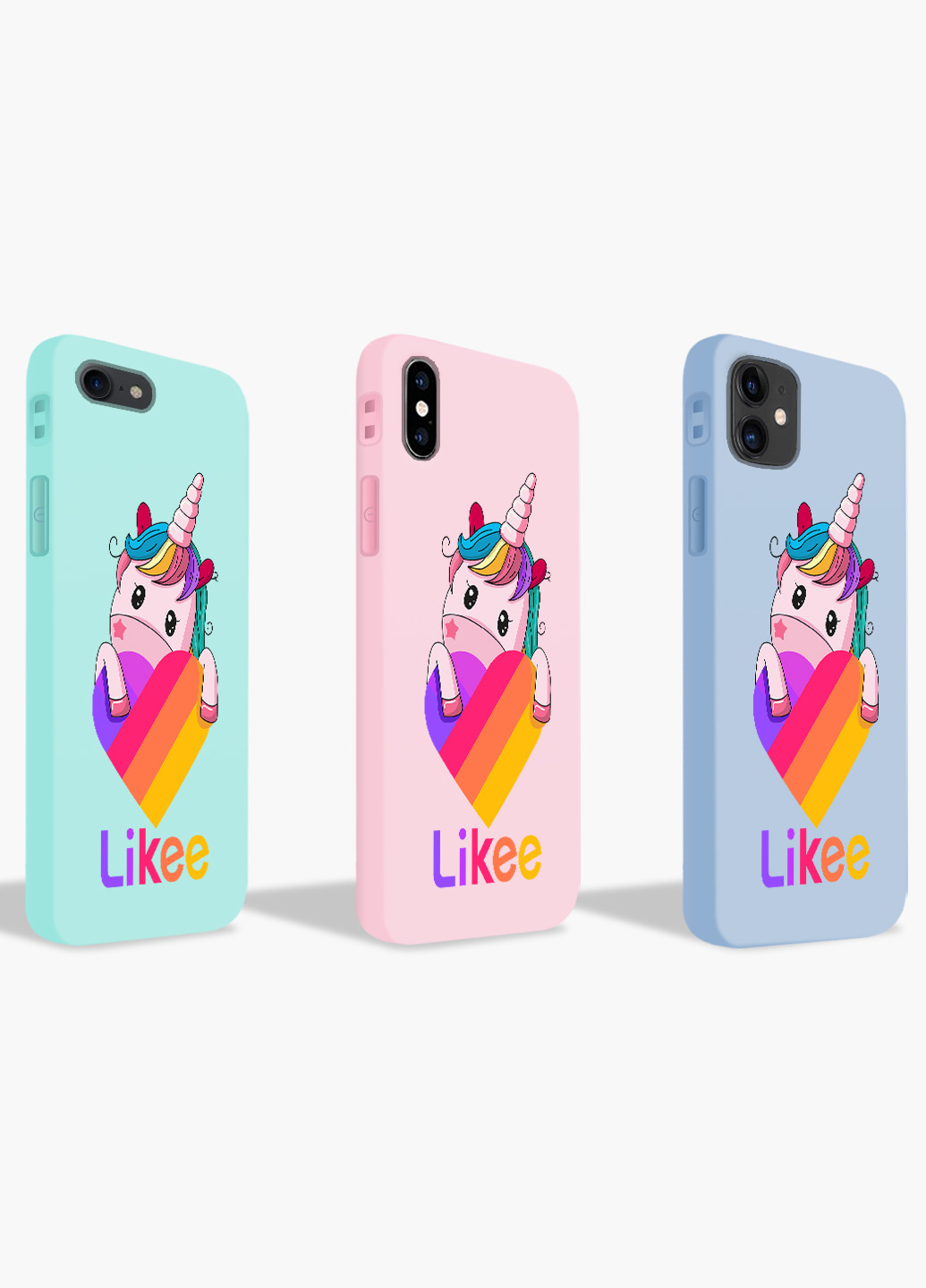 Чехол силиконовый Apple Iphone 8 Лайк Единорог (Likee Unicorn) (6151-1597) MobiPrint (219518114)