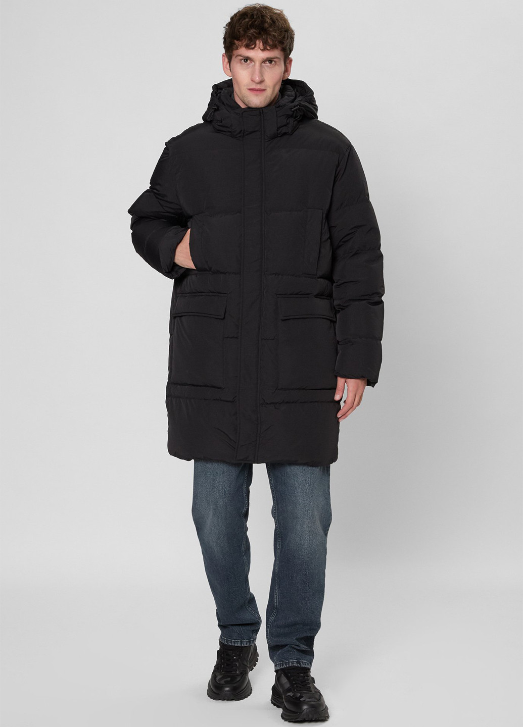 Чорний зимній Пуховик PRPY