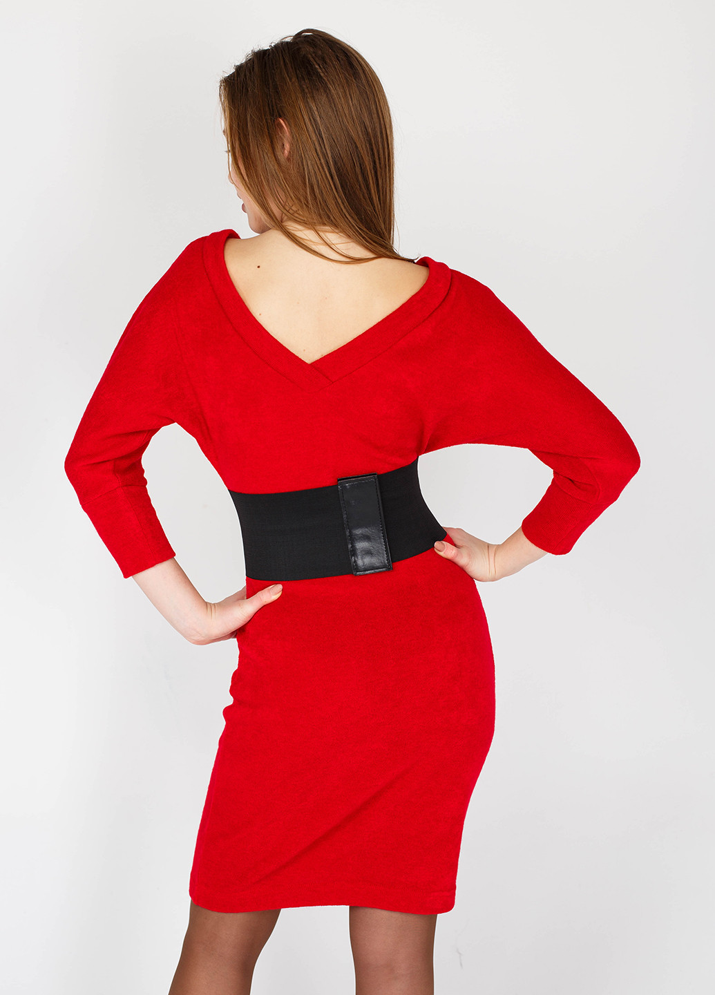 Червона кежуал платье коротка BENONI однотонна