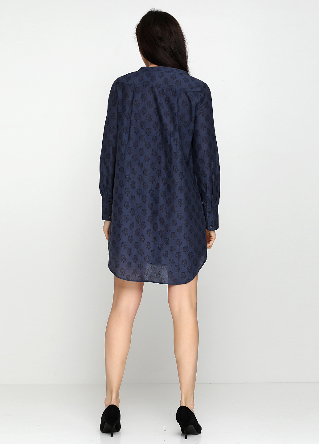 Темно-синее кэжуал платье Kookai с геометрическим узором