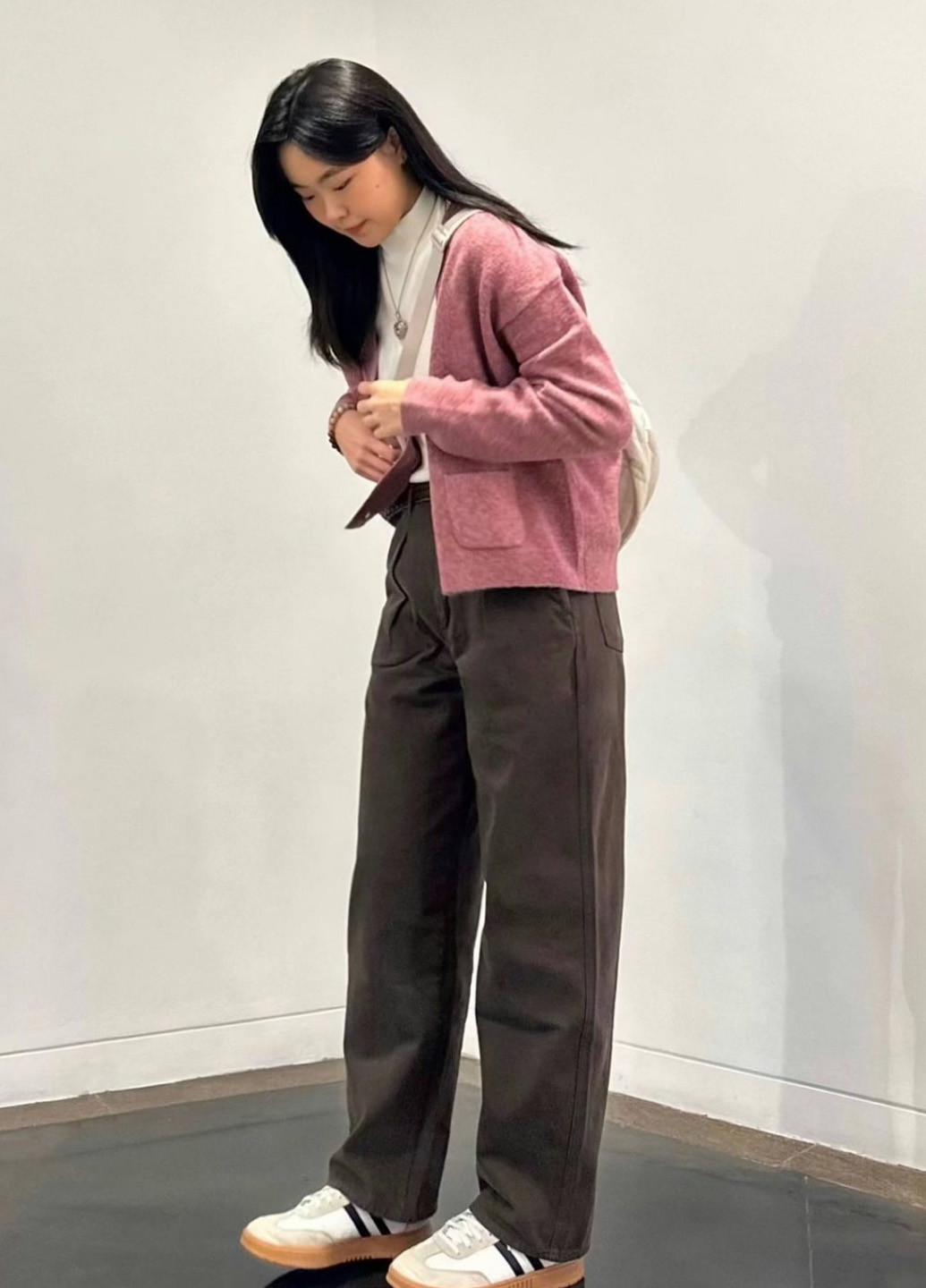 Розовый демисезонный кардиган Uniqlo