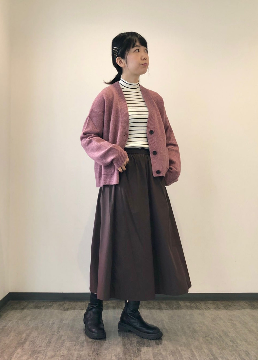 Розовый демисезонный кардиган Uniqlo