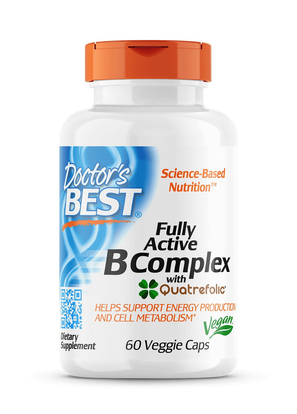 B-Комплекс, Fully Active B Complex,, 60 гелевих капсул Doctor's Best (255409011)