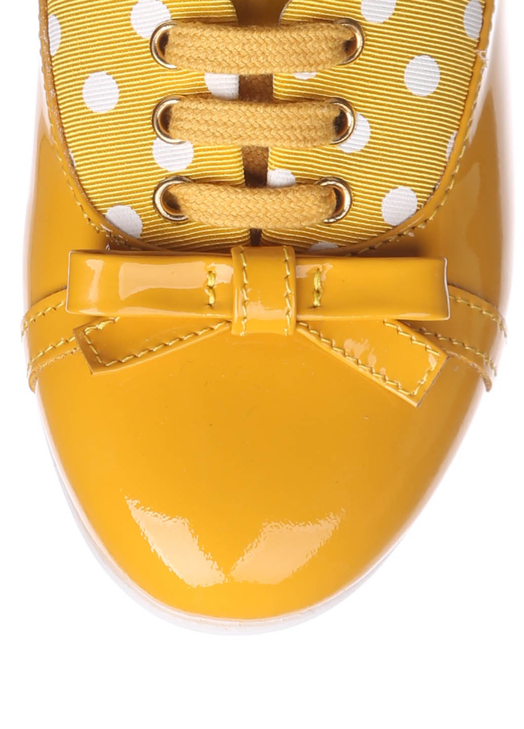 Желтые туфли без каблука Moschino