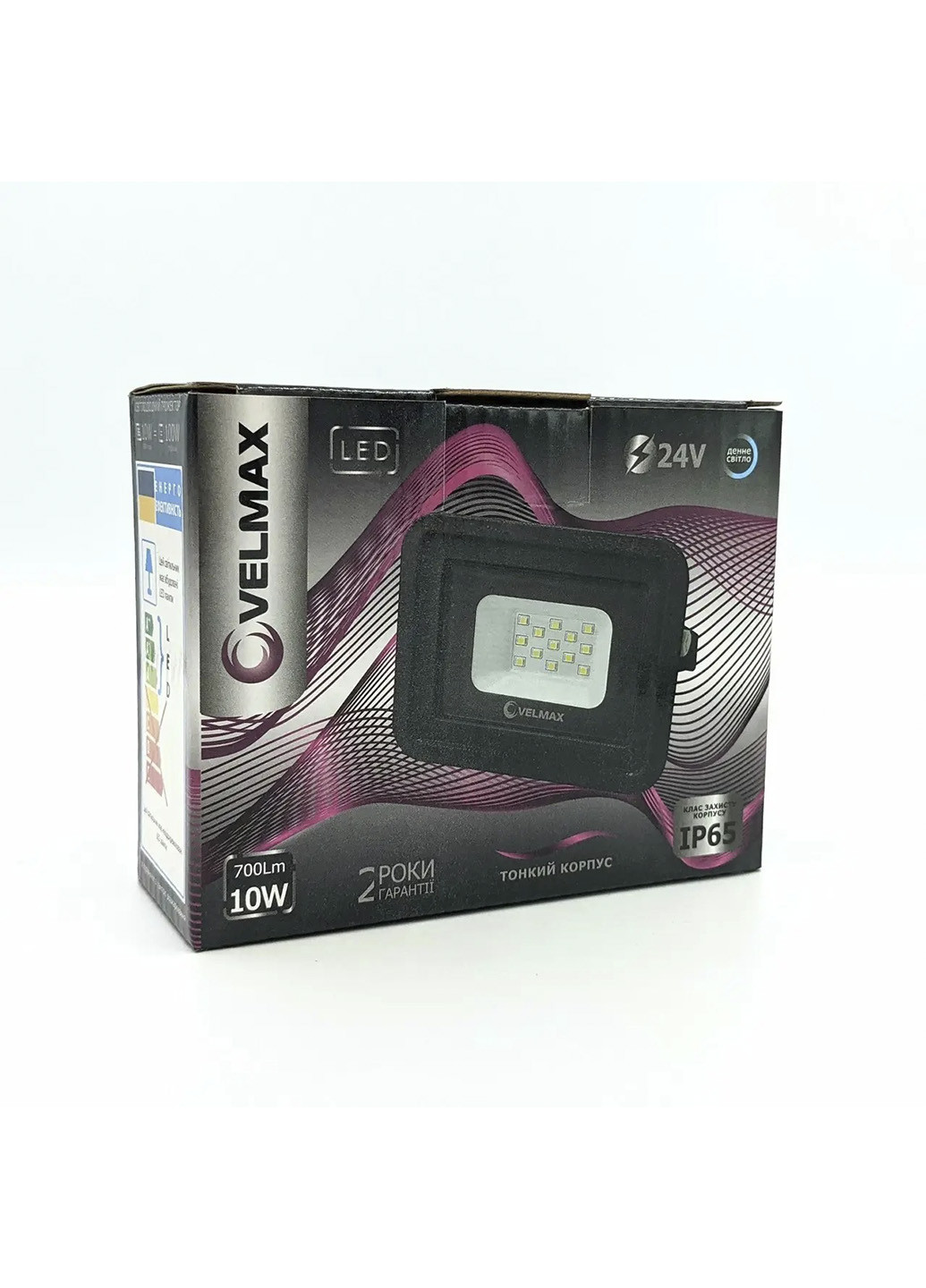 Прожектор світлодіодний Velmax 26-13-10 10W 6500K Videx чорний