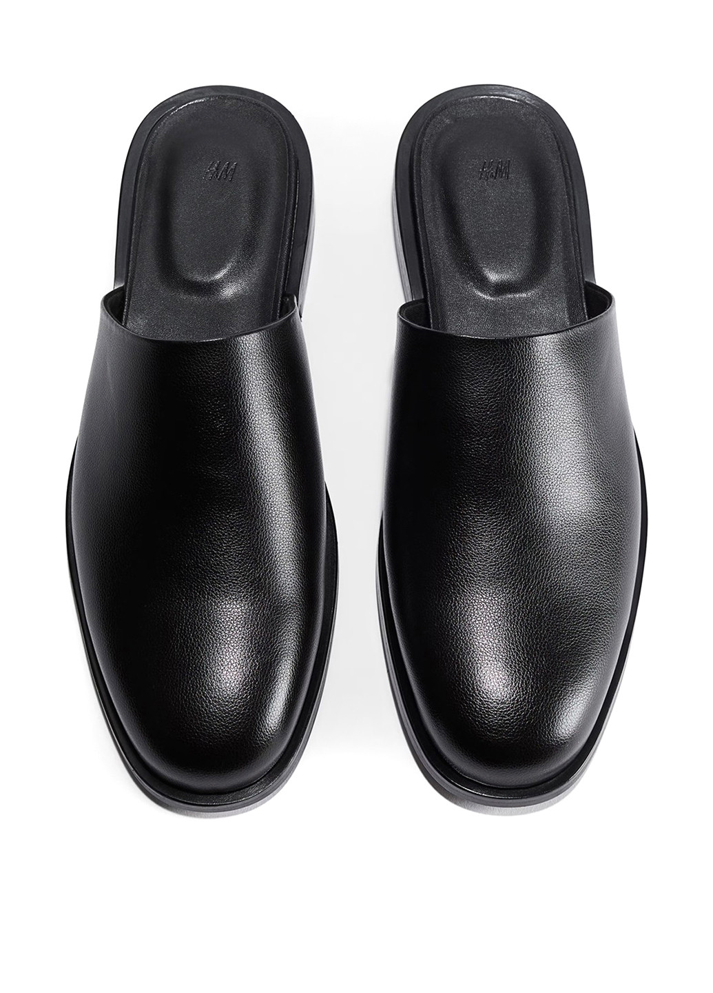 Черные мюли H&M на низком каблуке