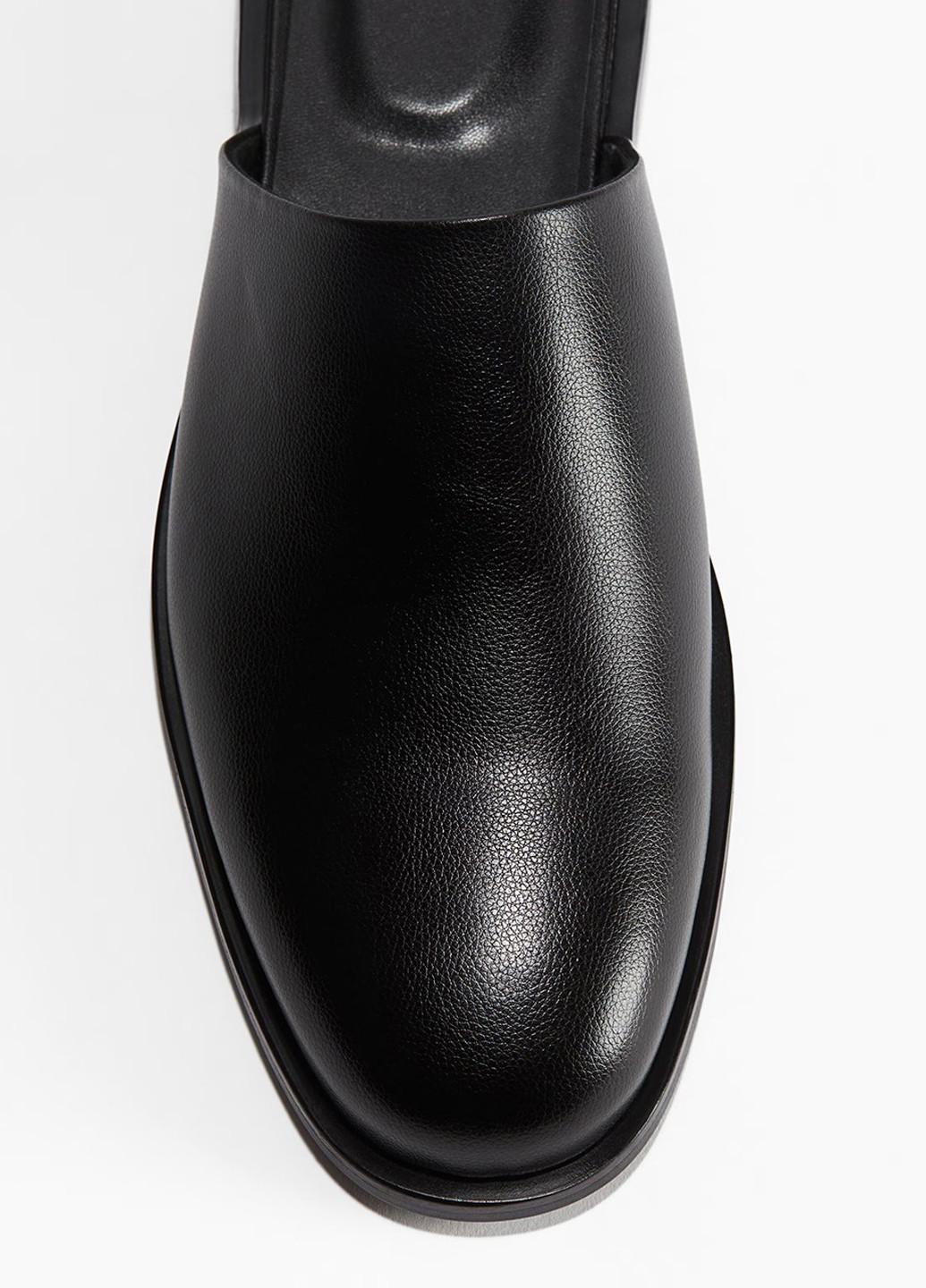 Черные мюли H&M на низком каблуке