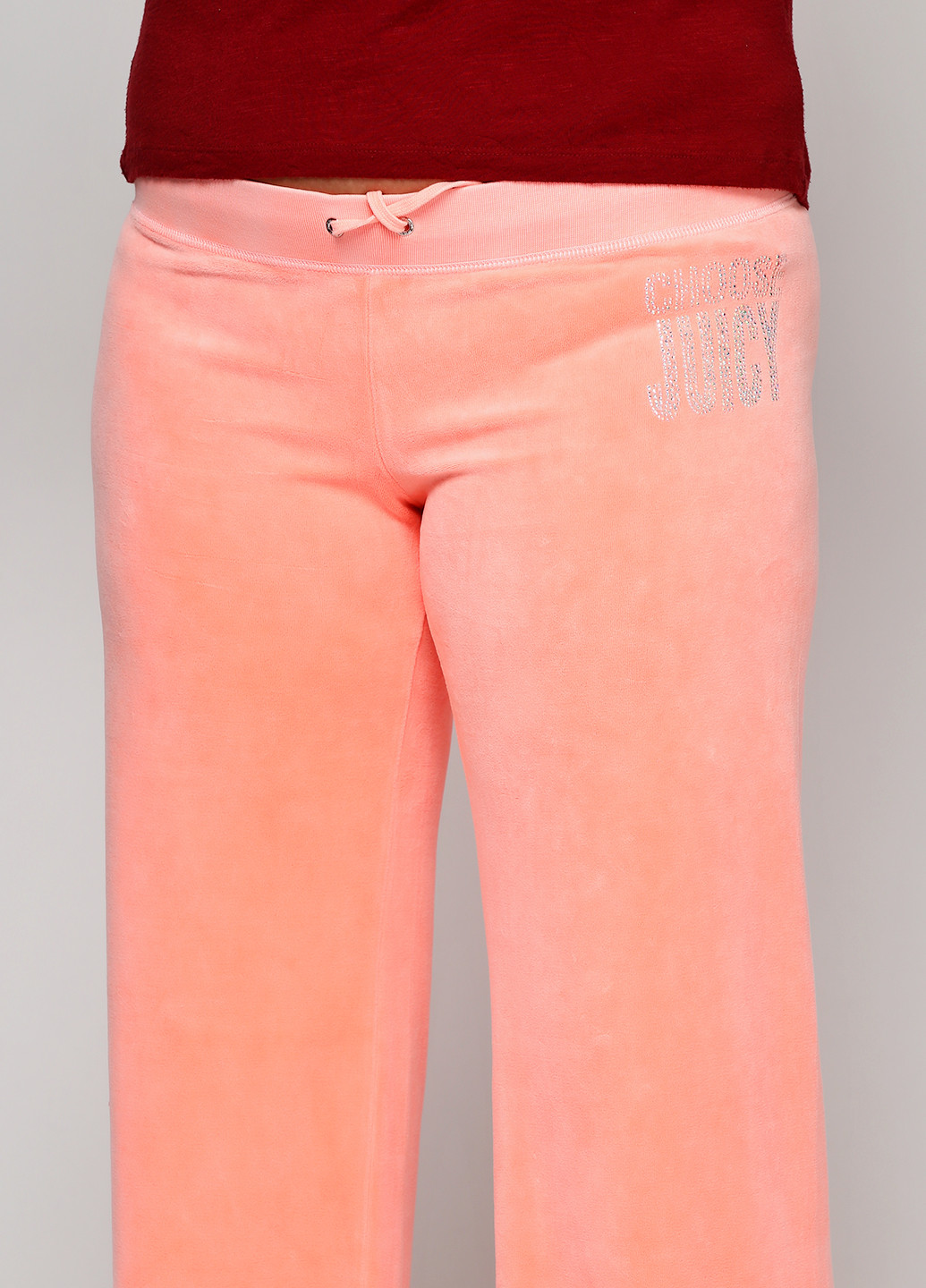Оранжевые спортивные демисезонные клеш брюки Juicy Couture