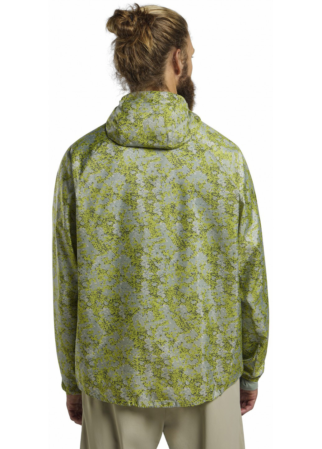 Сіро-зелена демісезонна вітровка Jack Wolfskin PRELIGHT WIND JKT M