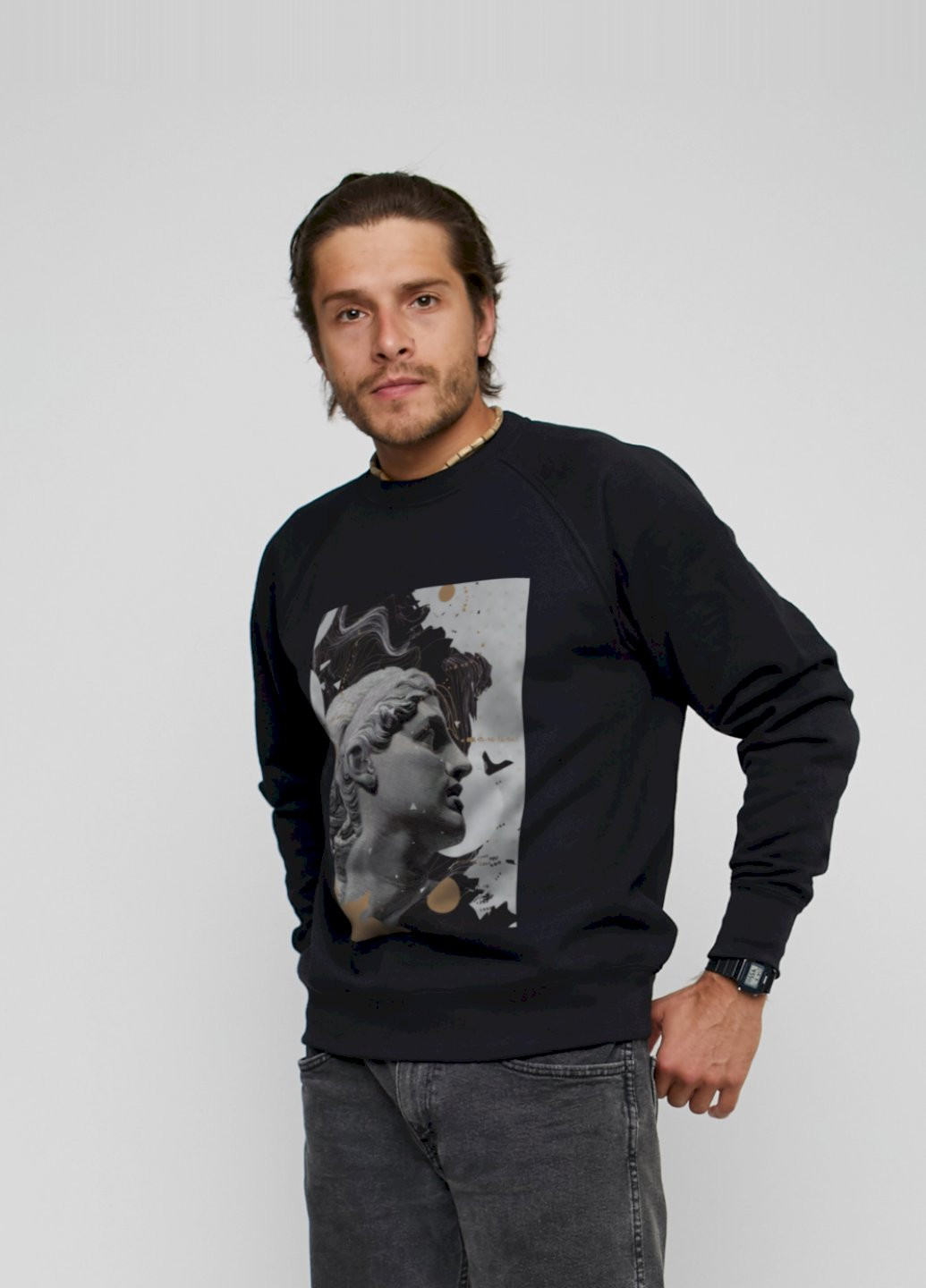 Черный свитшот мужской YAPPI (198688831)