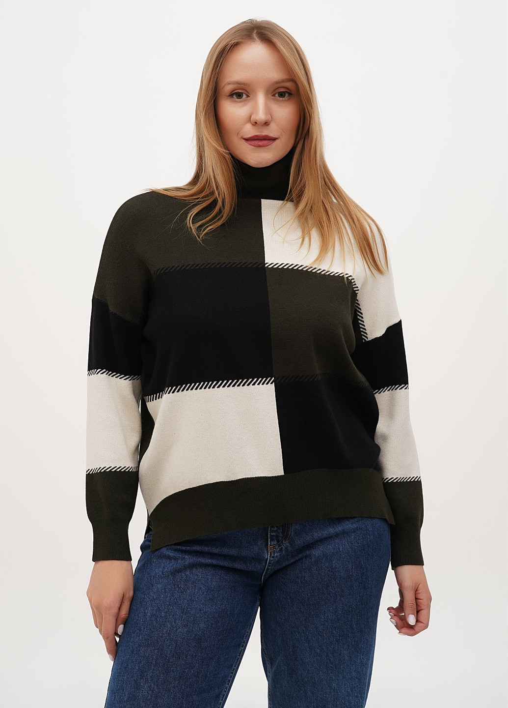 Комбінований демісезонний светр Kiss Me