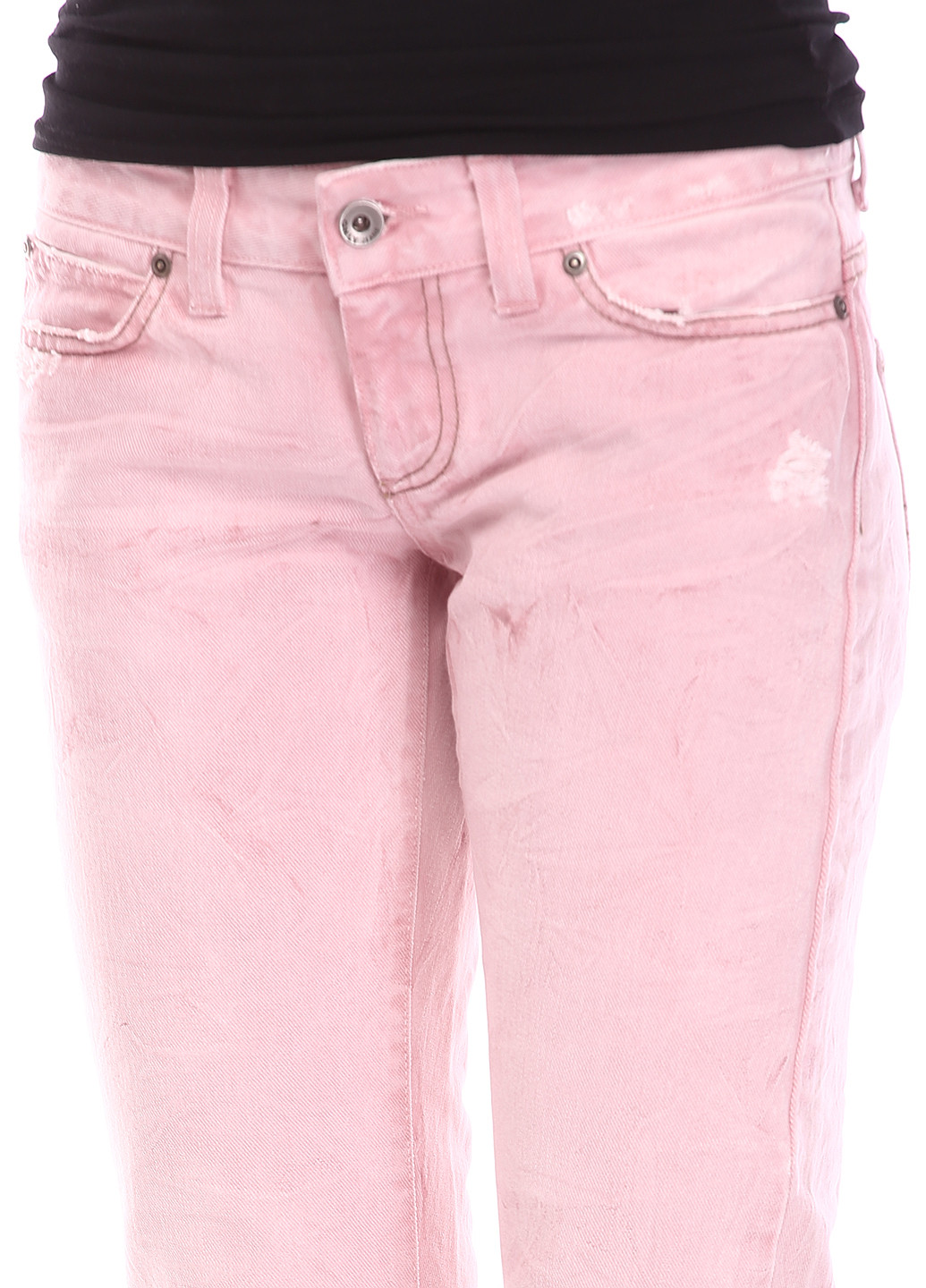 Розовые кэжуал демисезонные прямые брюки Only