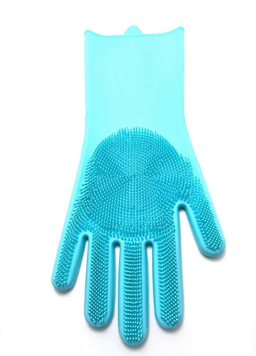 Силиконовые кухонные перчатки губка перчатка для мытья посуды 2шт (893525-В) Светло-голубые Francesco Marconi (231811043)
