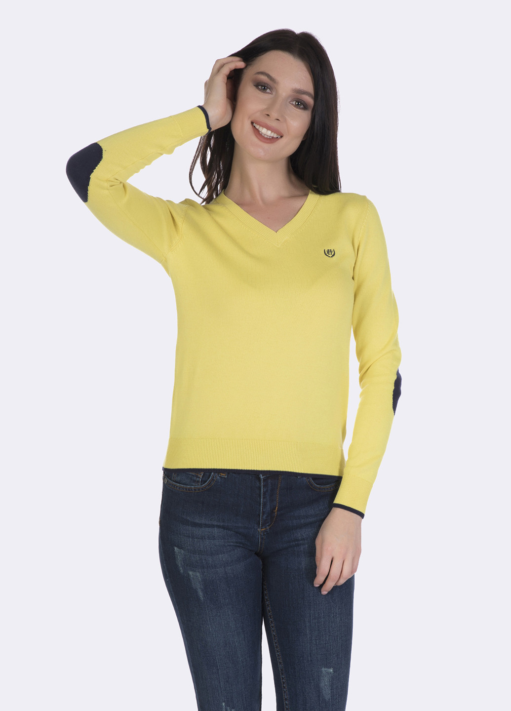 Желтый демисезонный пуловер пуловер Felix Hardy