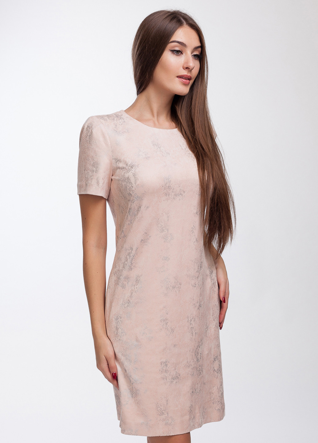 Розовое кэжуал платье Femme однотонное