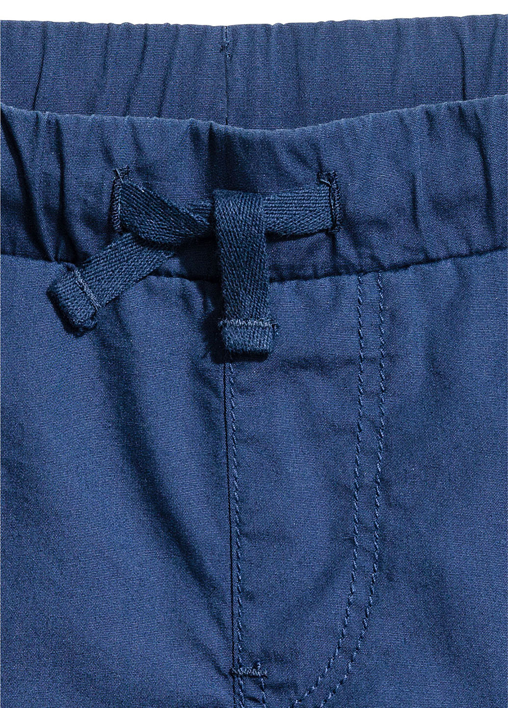 Шорты H&M без подкладки однотонные тёмно-синие кэжуалы
