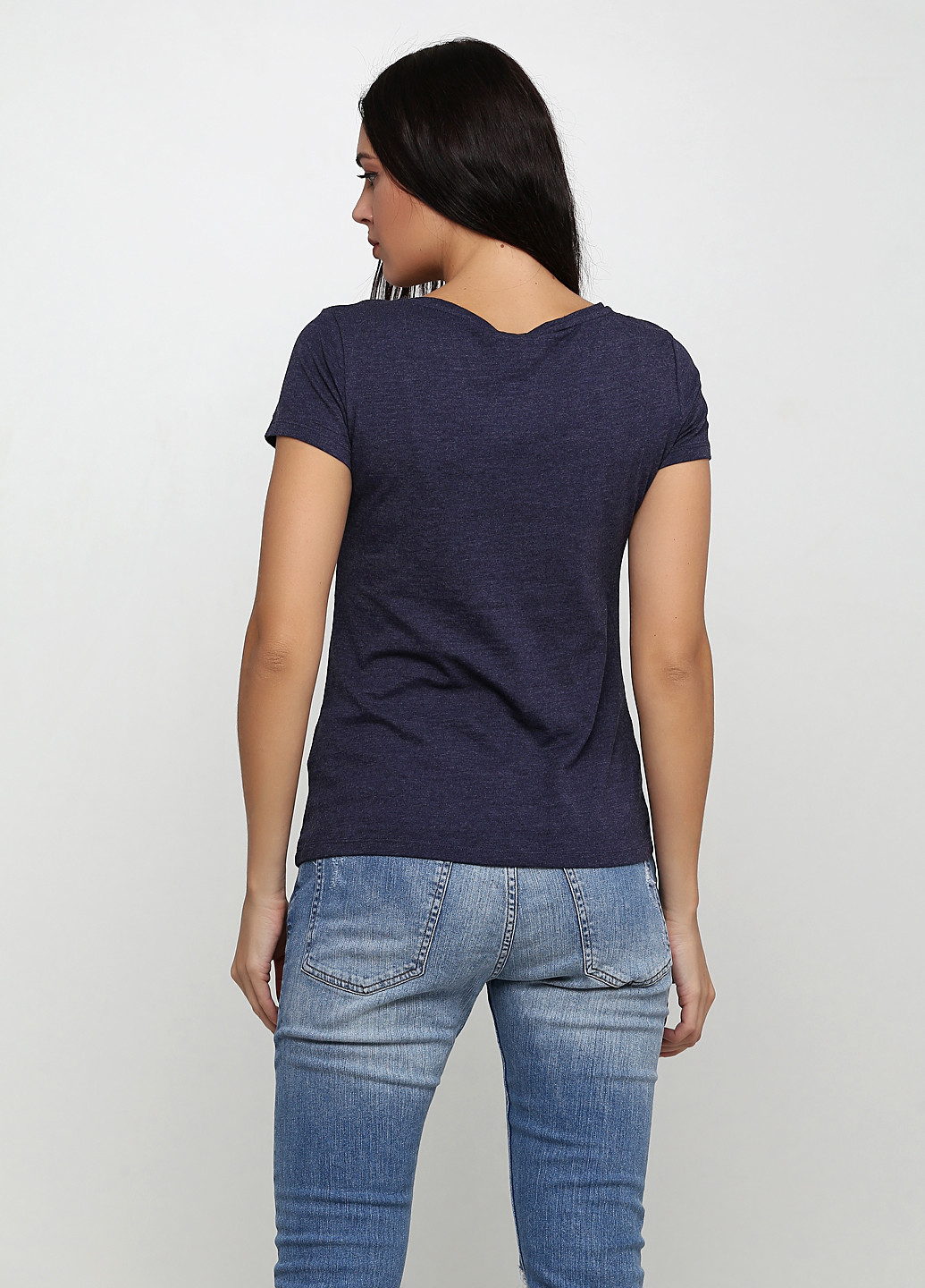Темно-синяя летняя футболка H&M