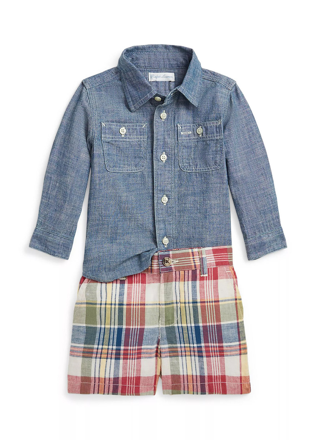 Комбинированный демисезонный комплект (рубашка, шорты) Ralph Lauren