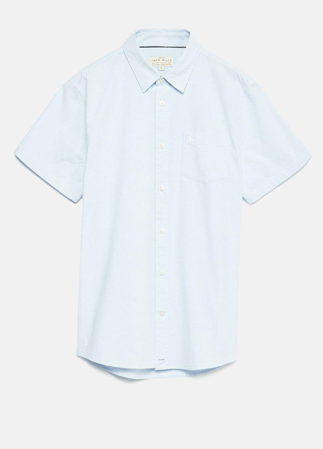 Светло-голубой кэжуал рубашка однотонная Jack Wills