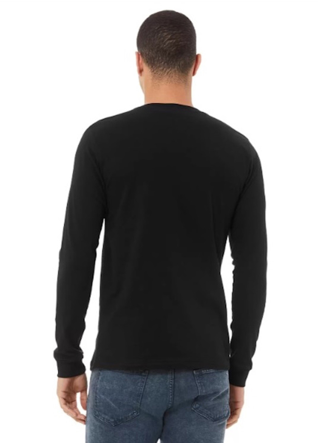 Лонгслів Canvas однотонний чорний кежуали бавовна, трикотаж