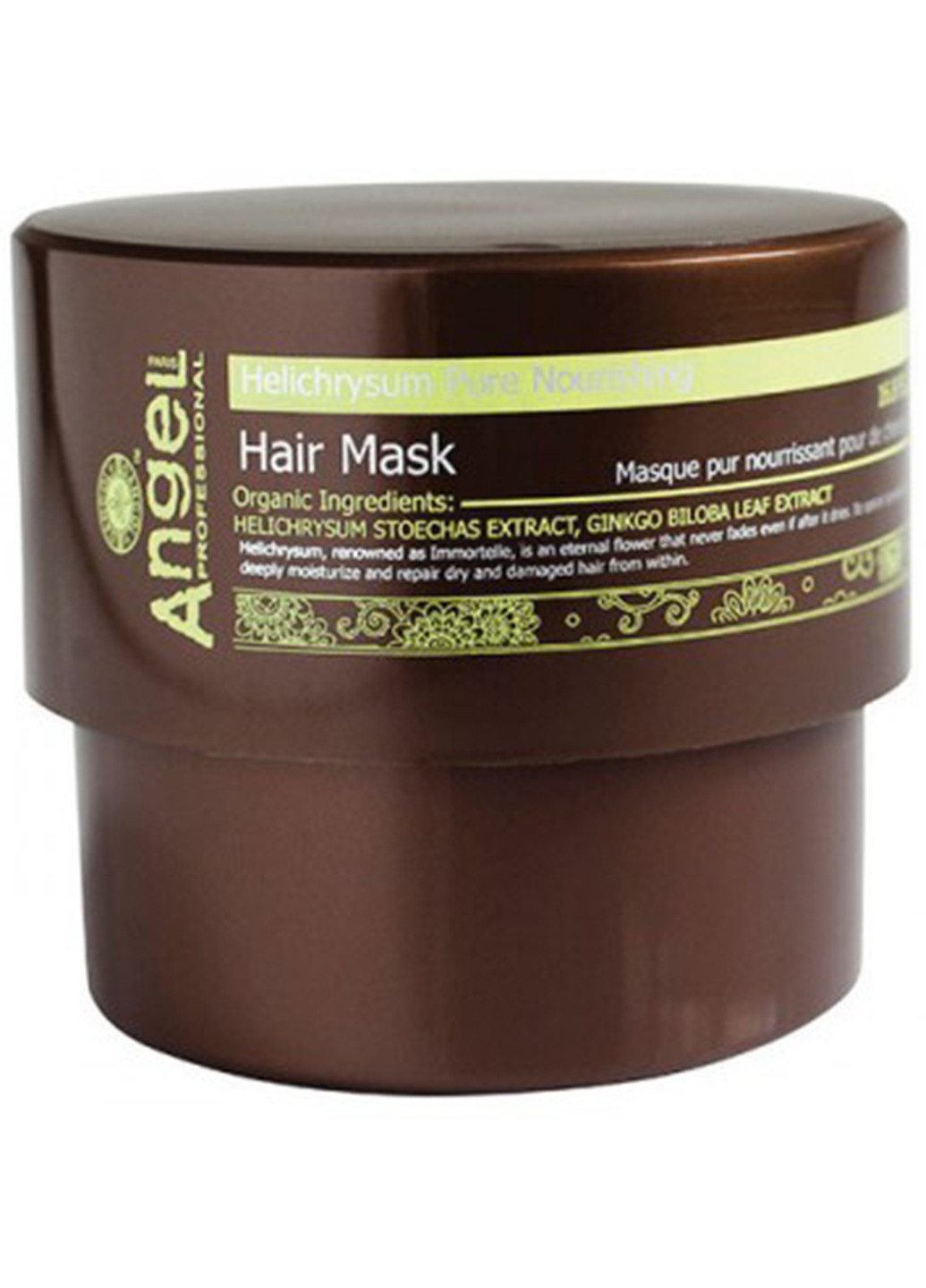 Поживна маска для волосся з екстрактом безсмертника Provence Helichrysum Pure Nourishing Hair Mask 500 г Angel Professional (190303209)