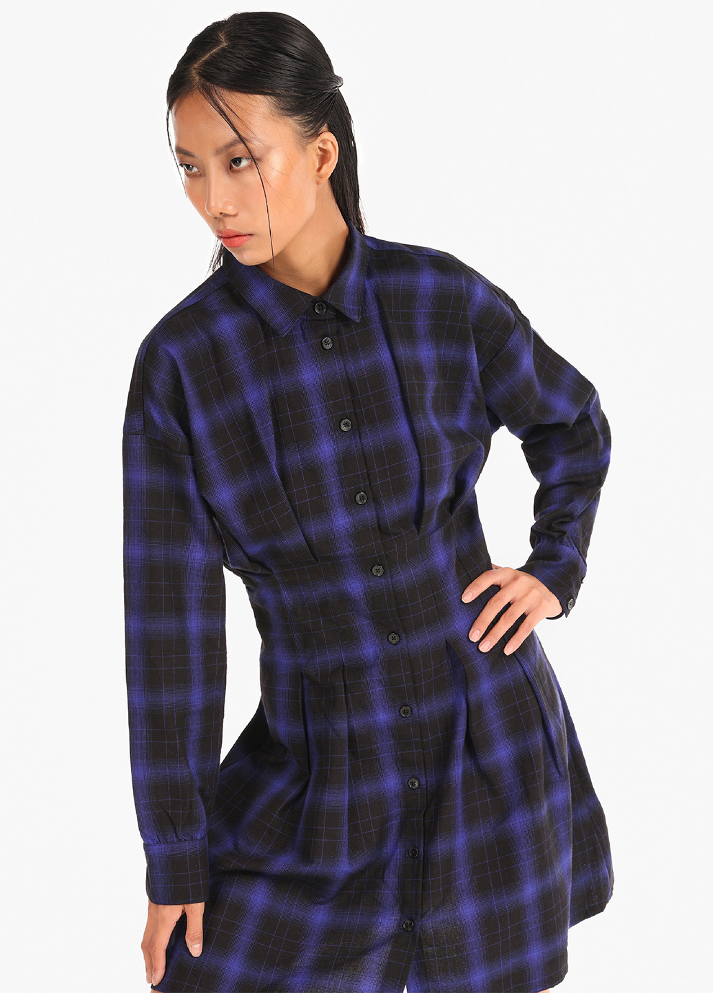 Комбінована кежуал сукня сукня-сорочка Colin's в клітинку