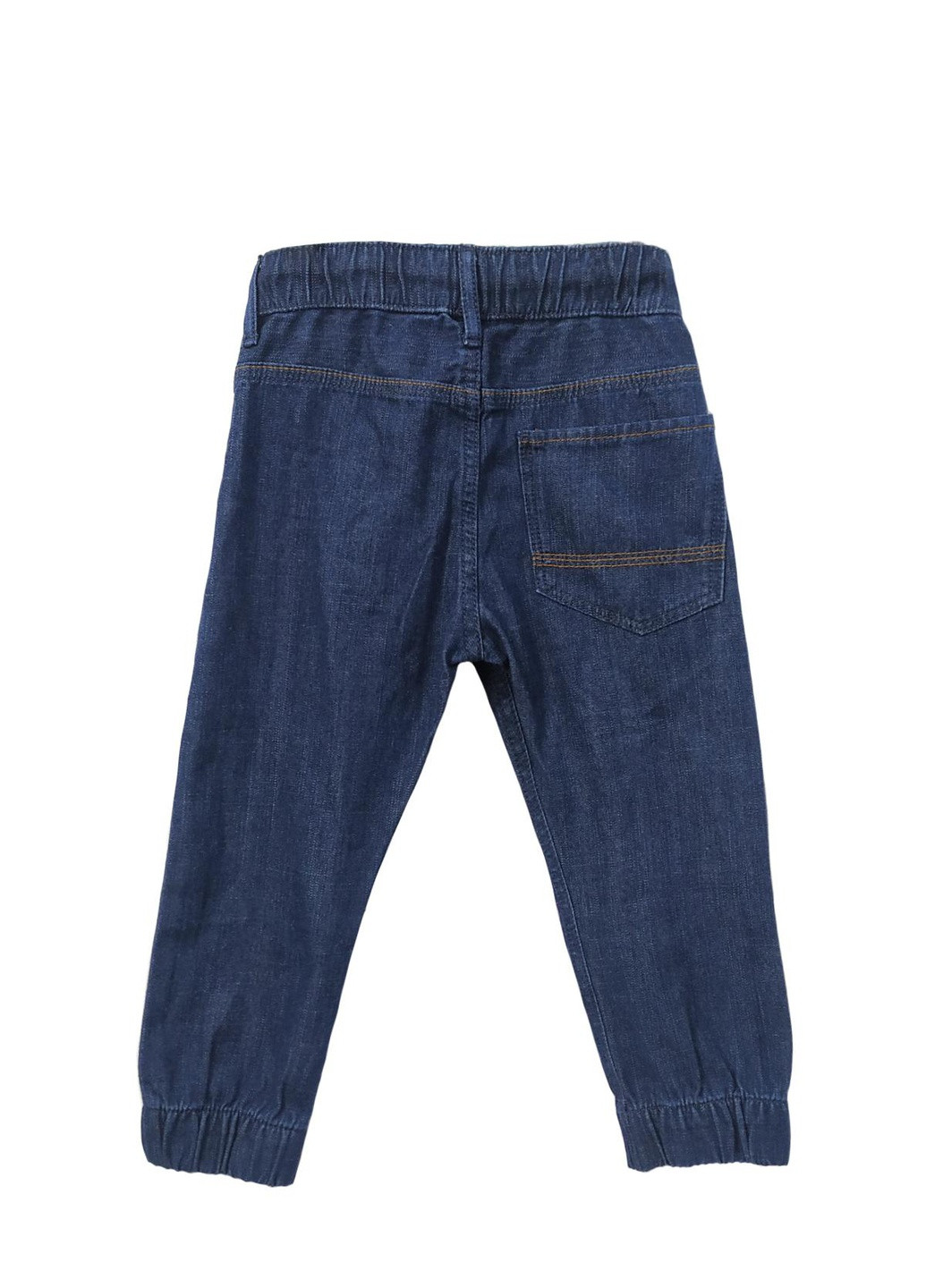 Синие джинсовые демисезонные брюки H&M