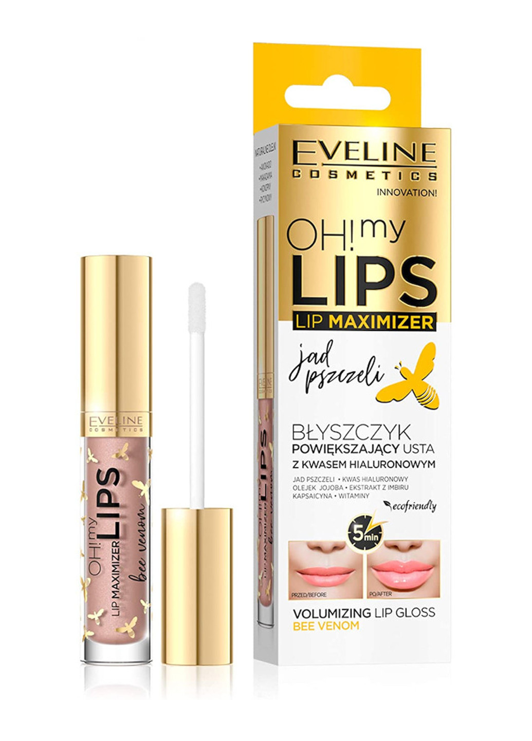 Блеск для увеличения объема губ eveline oh! my lips – lip maximizer пчелиный яд (4.5 мл) Eveline Cosmetics 5903416001898 (256012583)