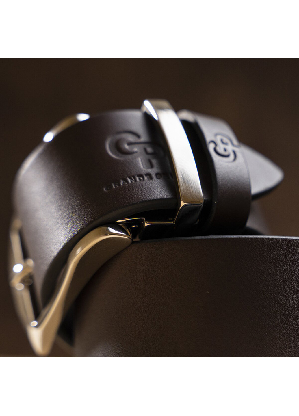 Чоловічий шкіряний ремінь 3,5х120 см Grande Pelle (252413214)