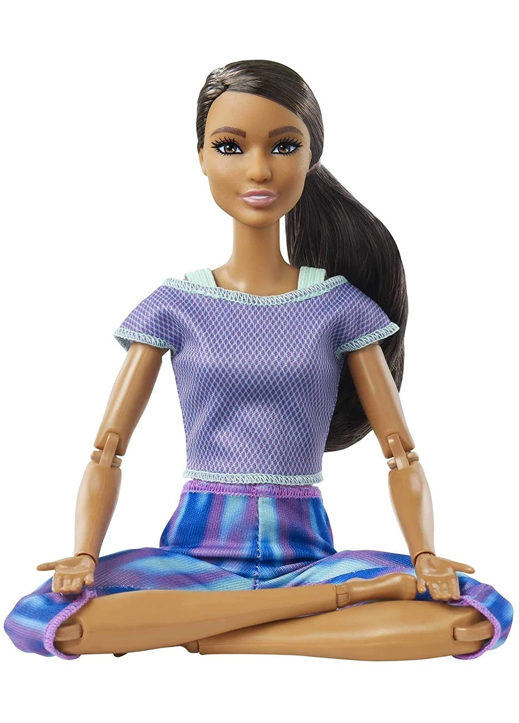 Кукла Barbie Made to Move Doll Барби Йога из серии Безграничный движение Брюнетка (GXF06) Mattel (255665130)