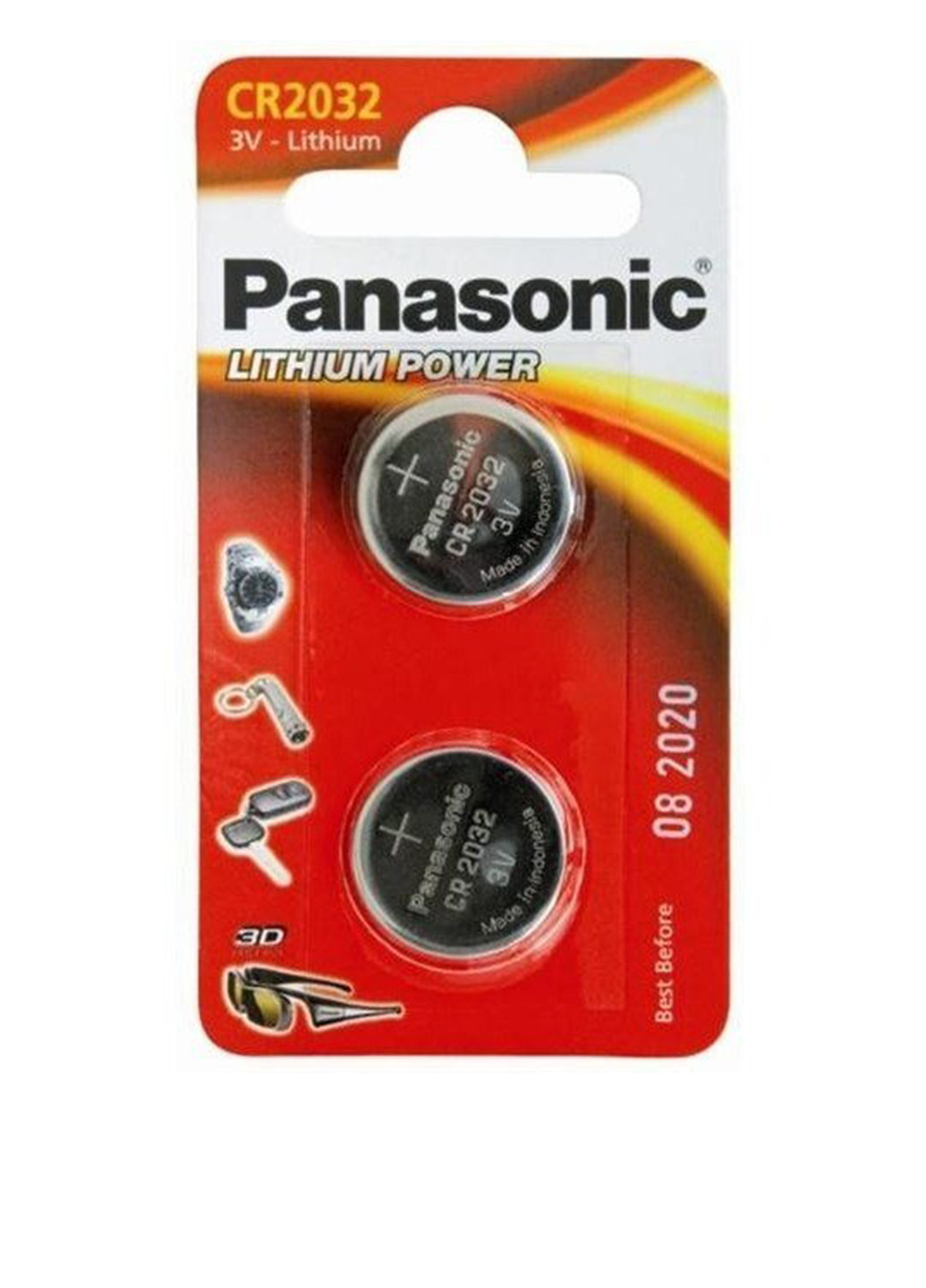 Батарейка Panasonic cr 2032 bli 2 lithium (cr-2032el/2b) (138004379)