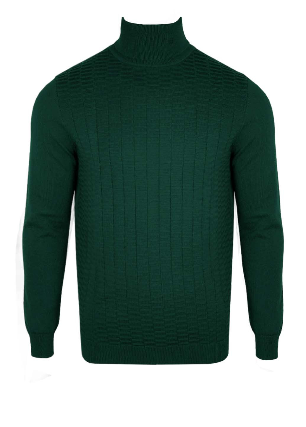 Зеленый демисезонный свитер-гольф Antony Morato