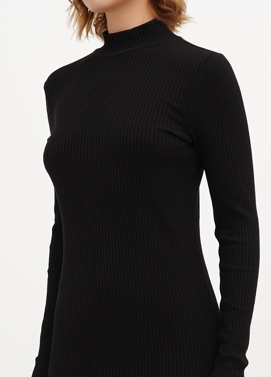 Черное кэжуал платье силуэтная H&M однотонное