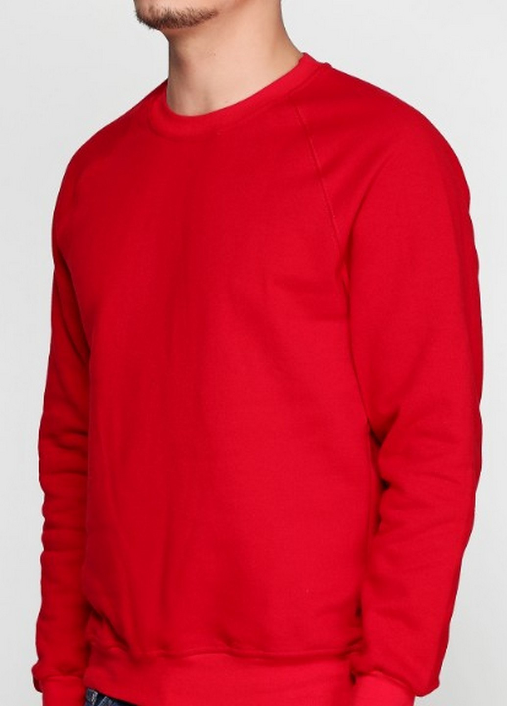 Nyden by H&M свитшот однотонный красный кэжуал