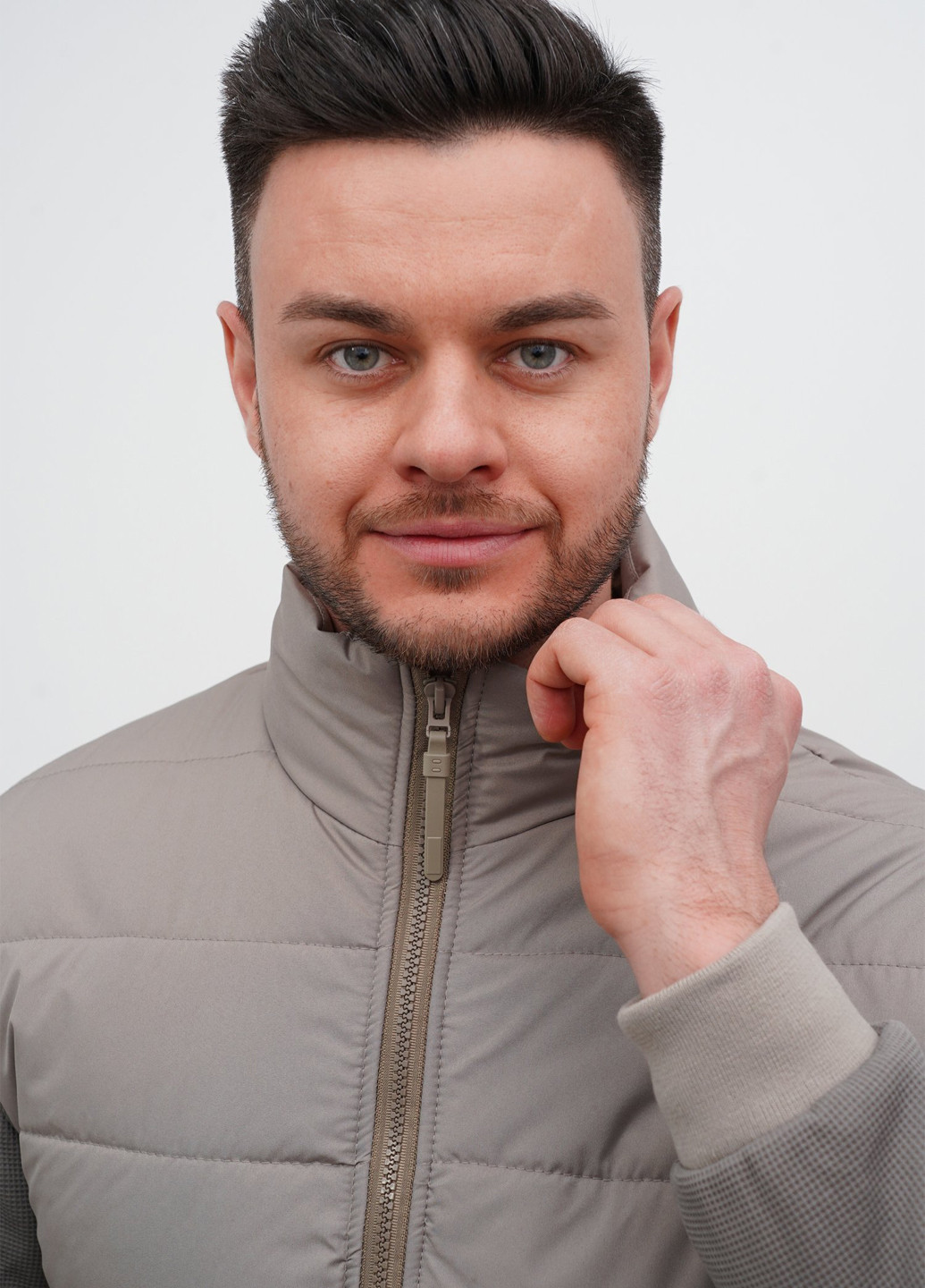 Темно-бежевая демисезонная куртка Trend Collection