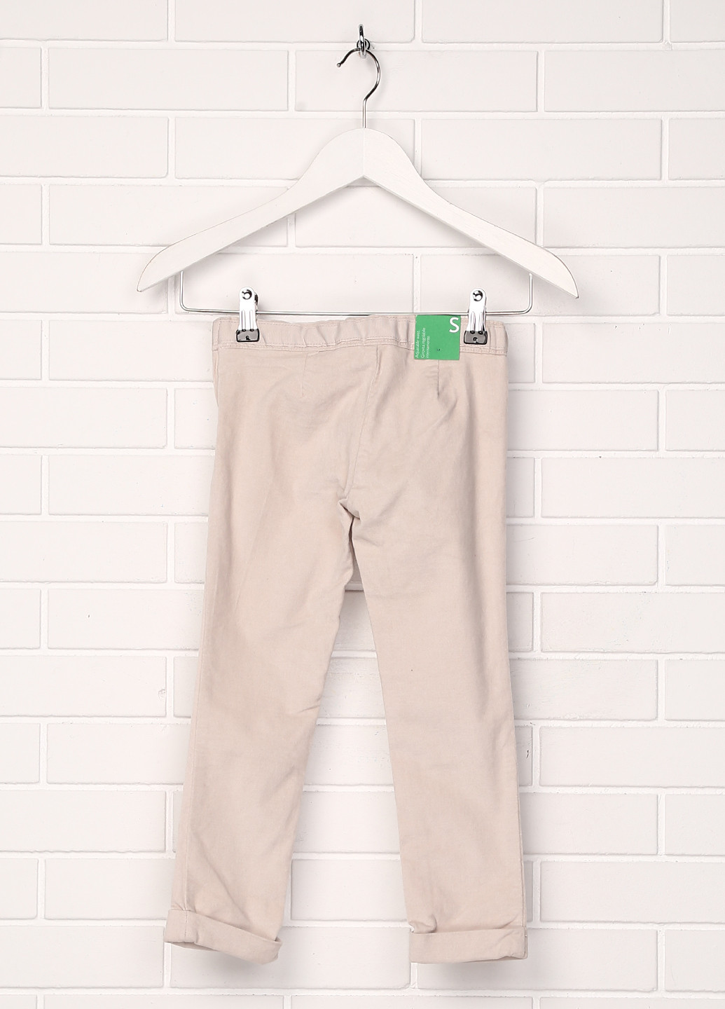 Молочные кэжуал демисезонные брюки United Colors of Benetton