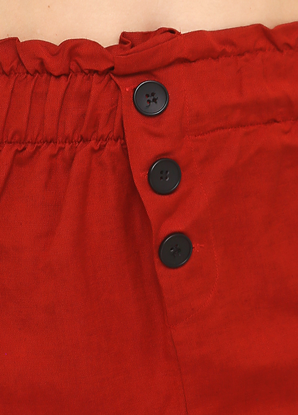 Терракотовая кэжуал однотонная юбка Bershka
