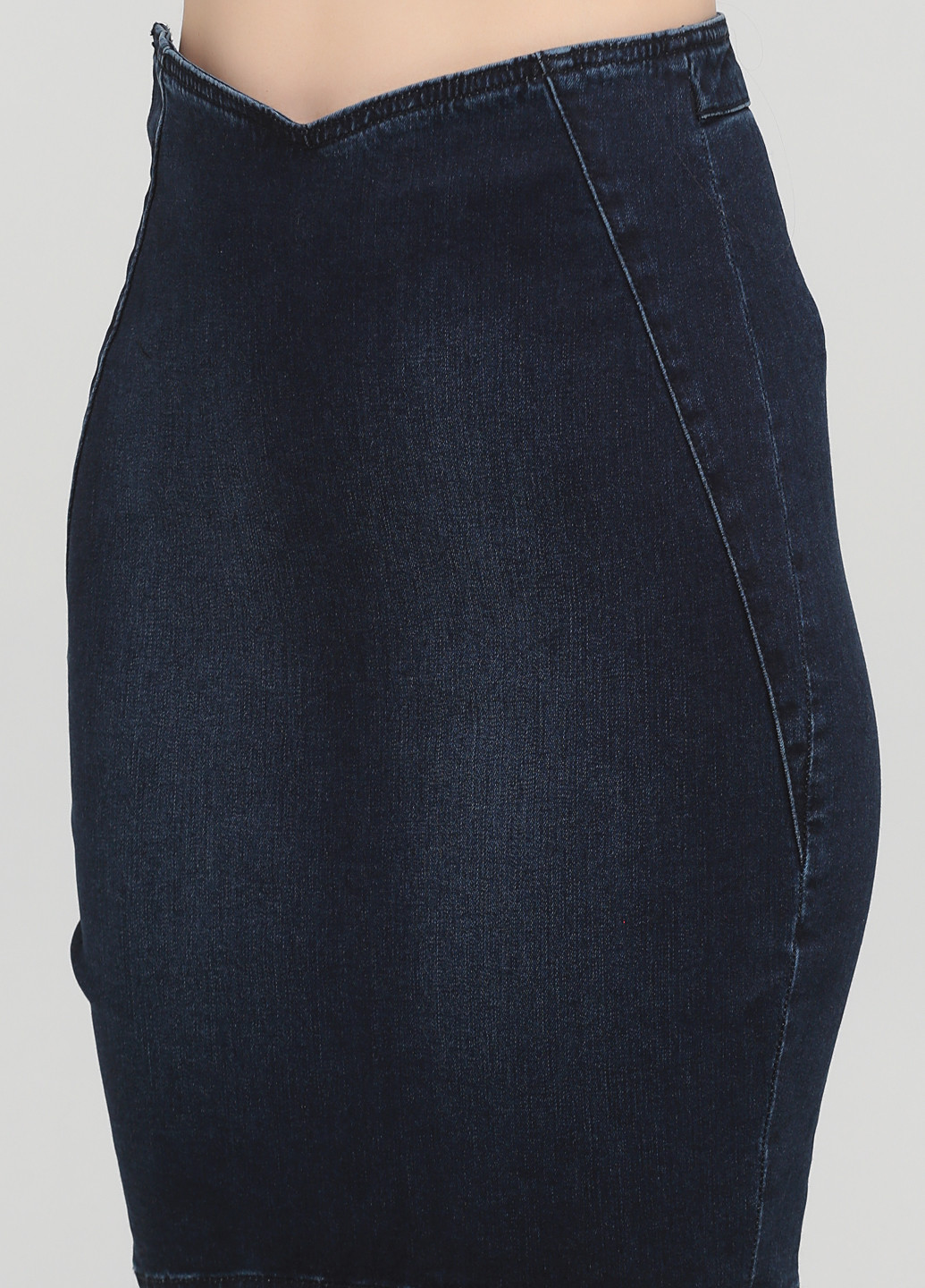 Темно-синяя джинсовая однотонная юбка JACK&JONES