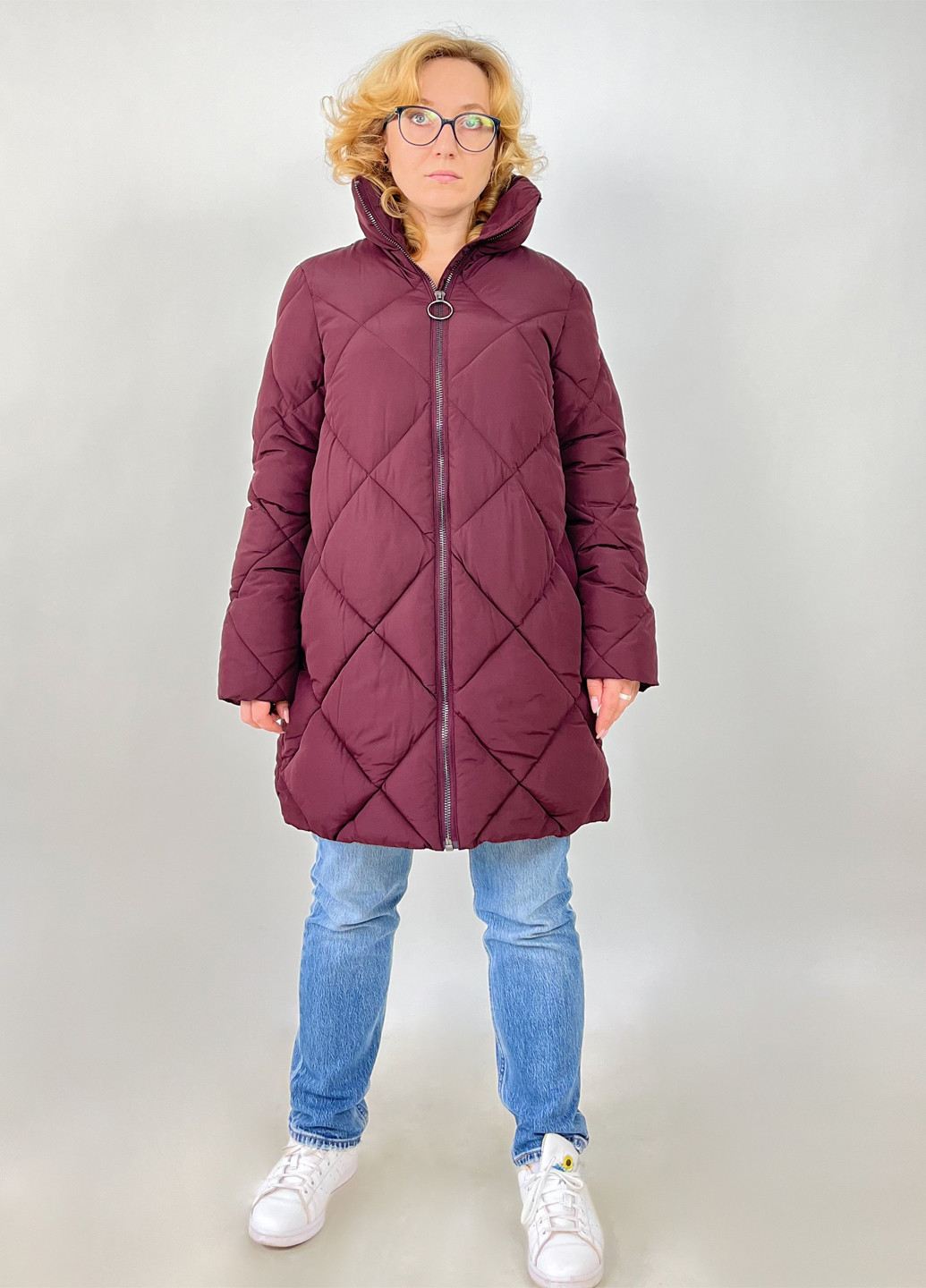Бордова демісезонна куртка куртка-піджак Monki